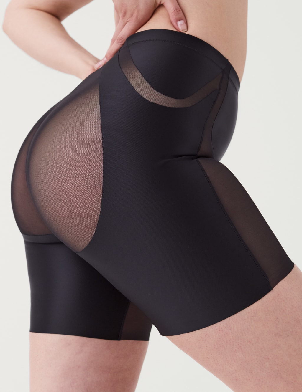 Satin Medium Control Shaping Shorts 3 of 4