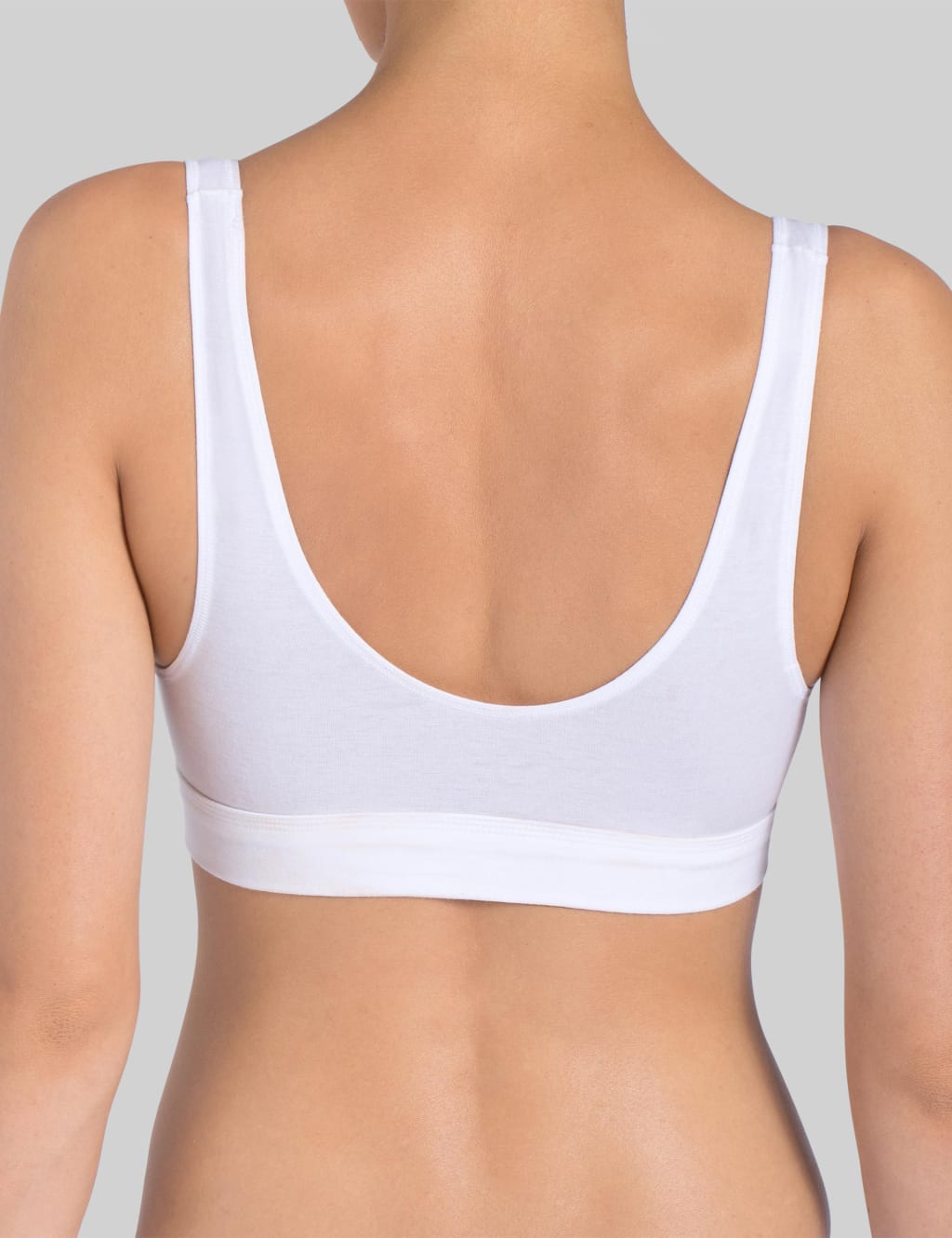 Double Comfort Cotton Rich Sleeveless Sports Bra 4 of 4
