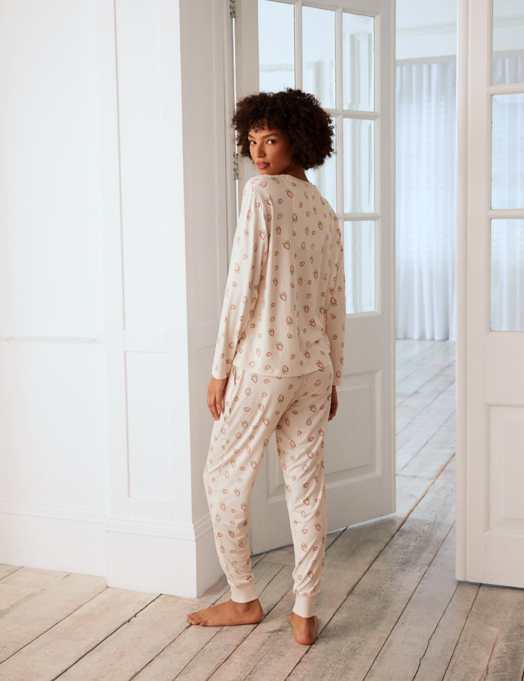 Strawberry Print Pyjama Set 4 of 4