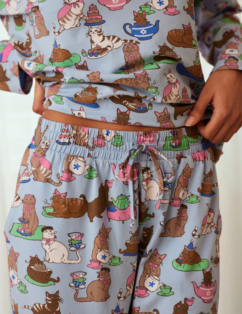Cat Print Pyjama Set 3 of 5