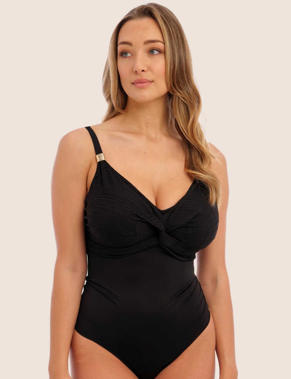 Ottawa Wired Twist Front Ruched Swimsuit Fantasie M S