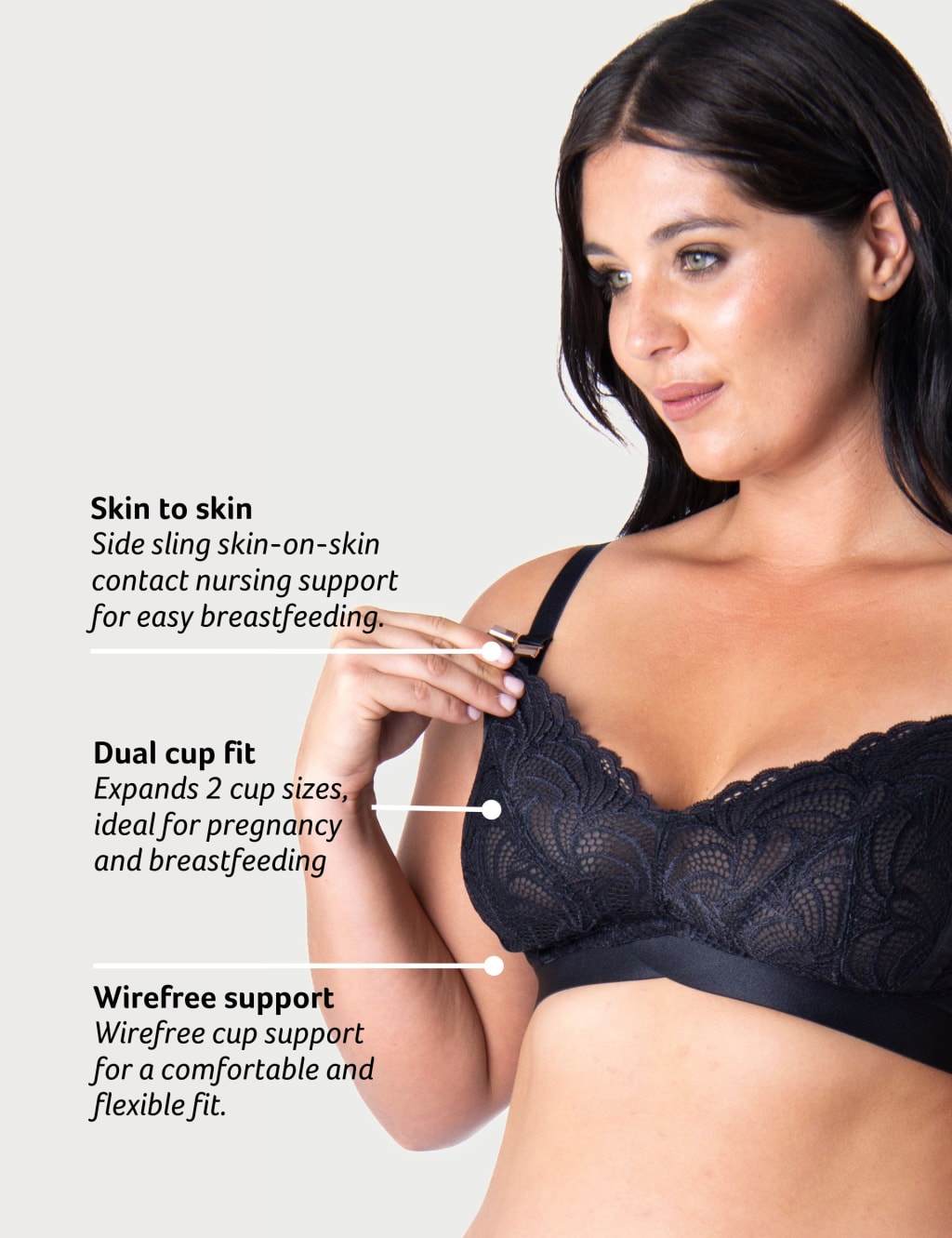 Warrior Lace Non Wired Nursing Bra 4 of 8