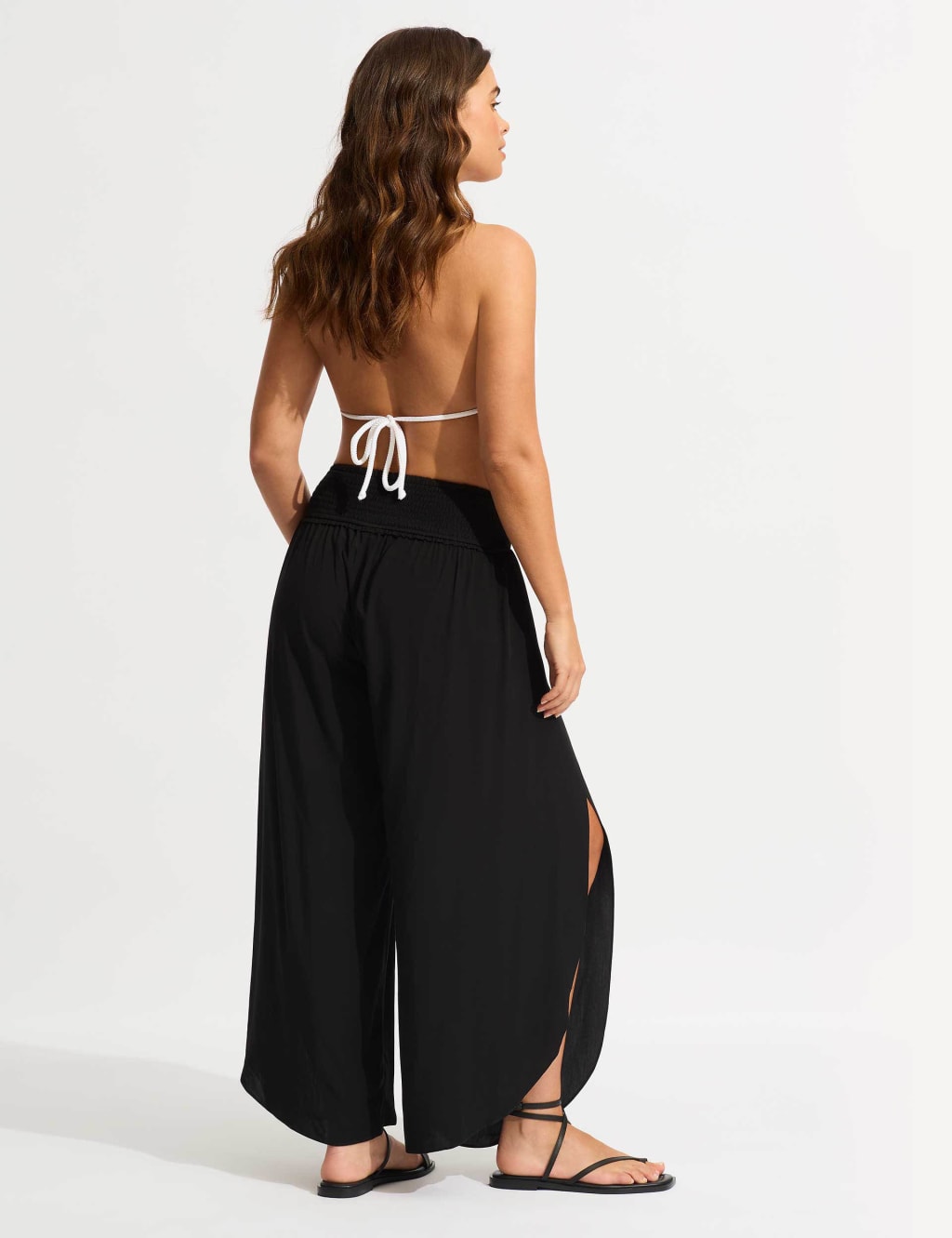 Elasticated Waist Wide Leg Trousers 3 of 3