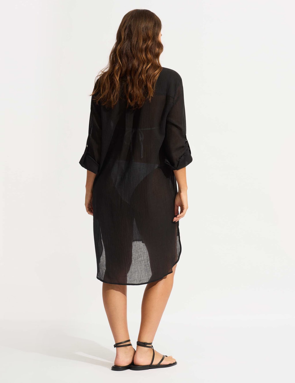 Pure Cotton Beach Cover Up Shirt 3 of 4