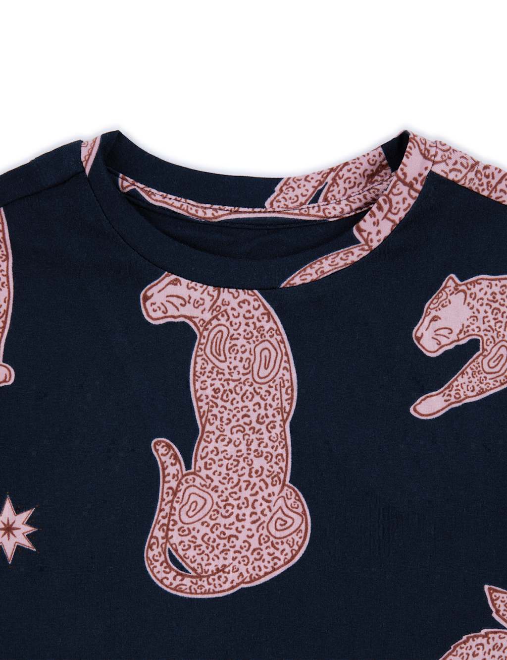Cotton Rich Leopard Print Pyjamas (1-12 Yrs) 3 of 3