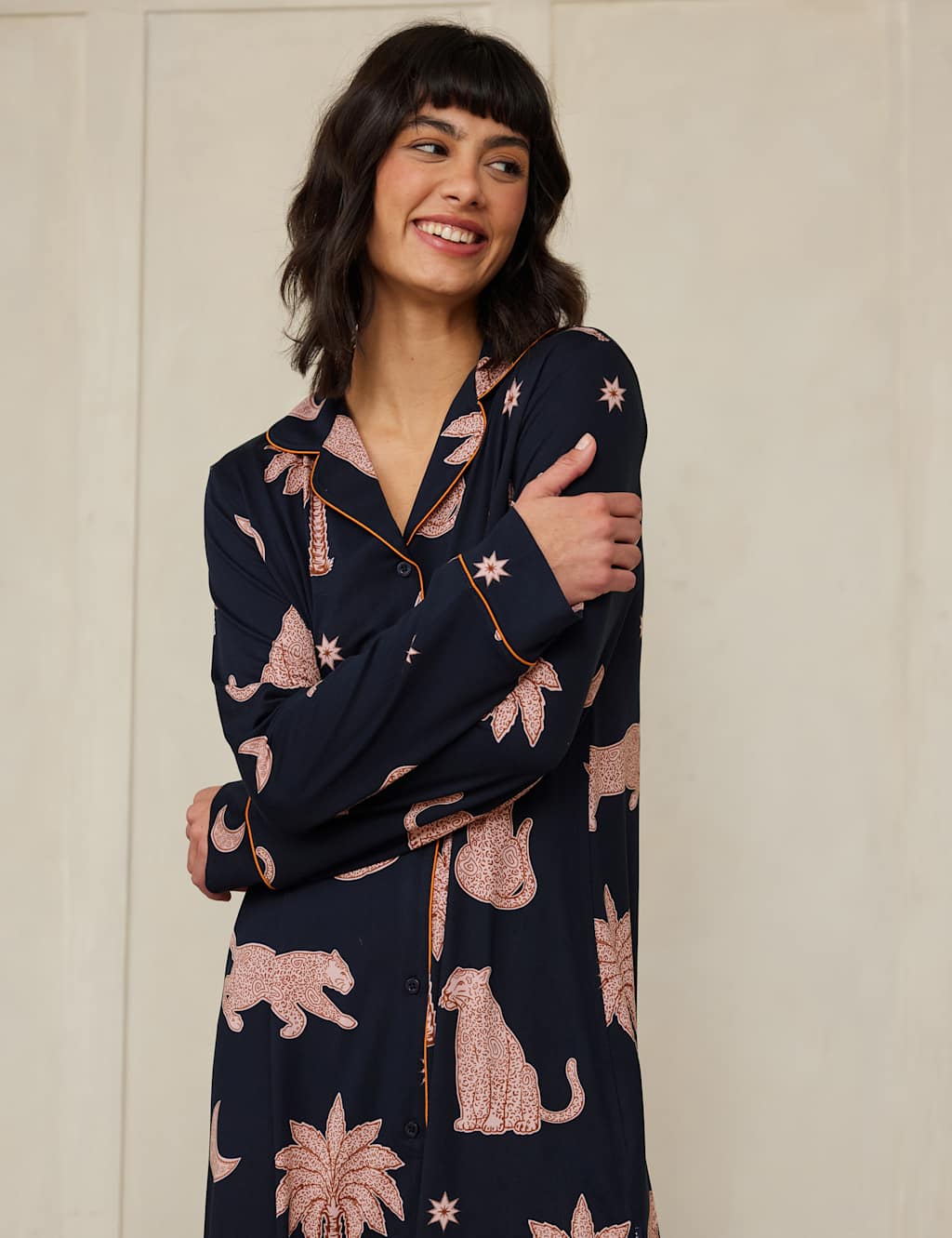 Leopard & Palm Print Nightshirt 4 of 4