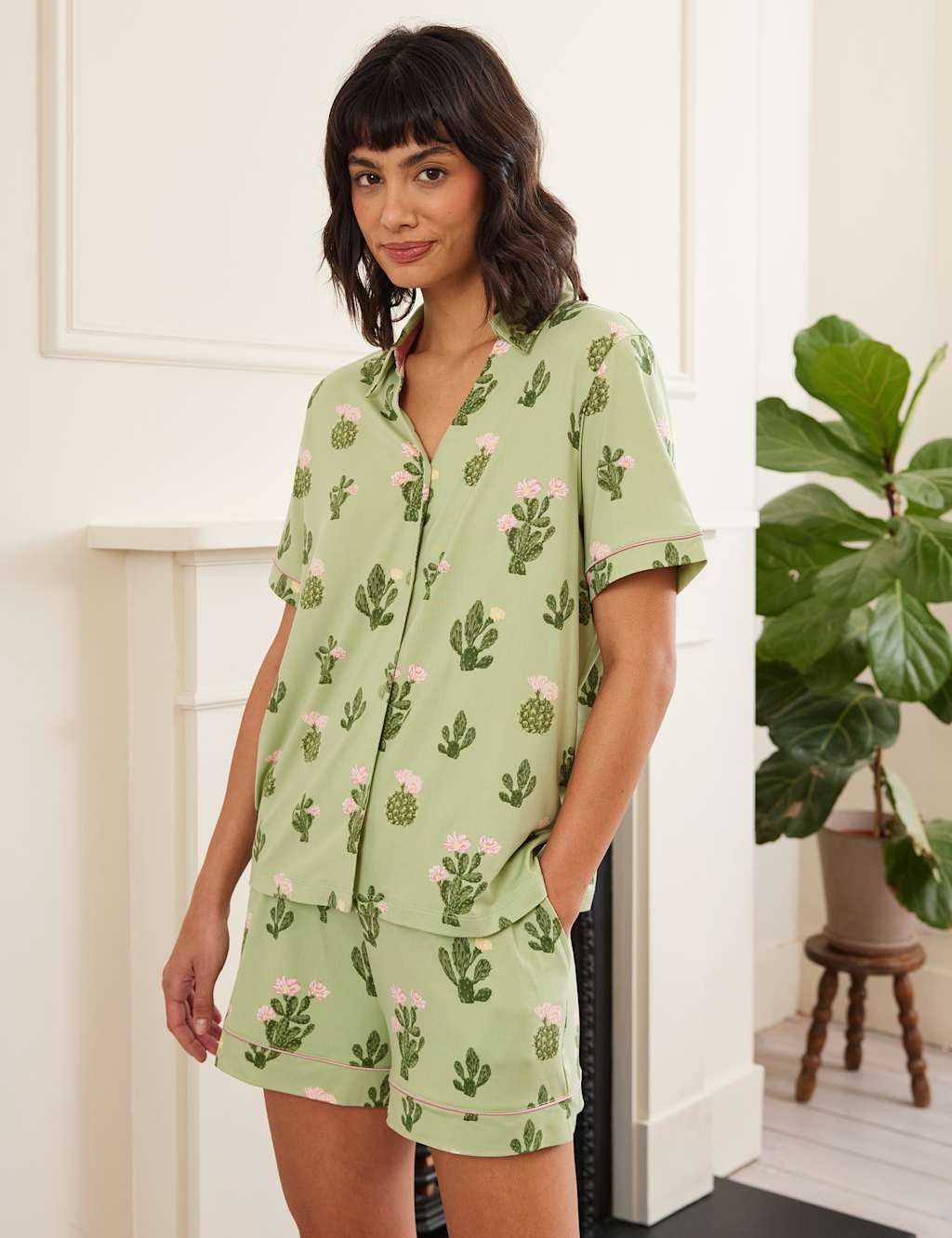Cactus Print Shortie Set 2 of 5