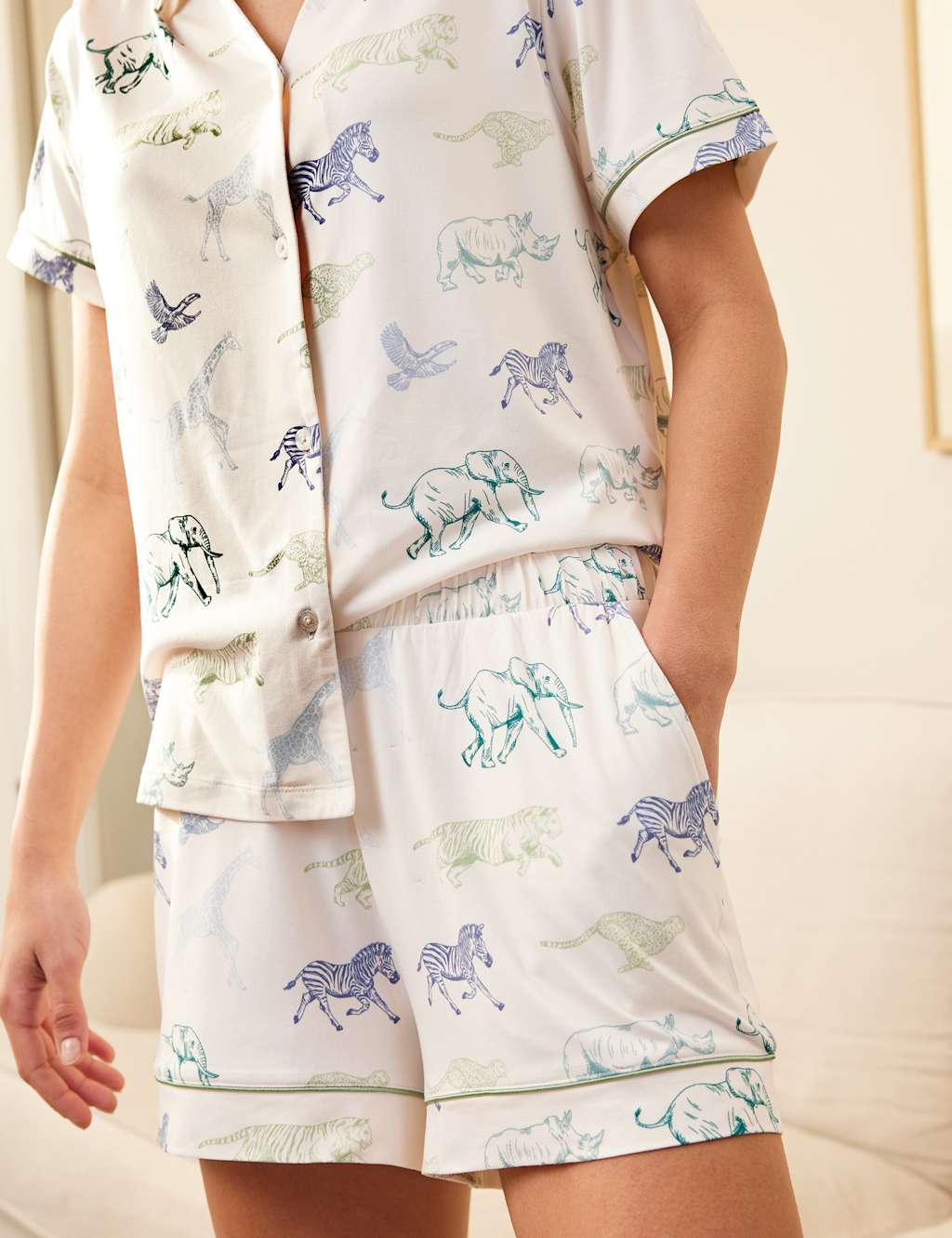 Safari Animal Print Shortie Set 4 of 5
