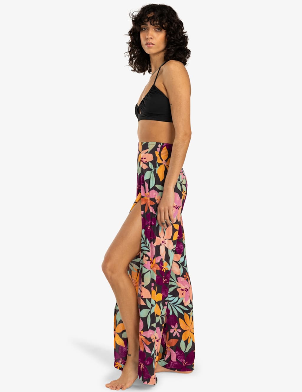 Split Spirit Floral Split Front Beach Trousers 3 of 4
