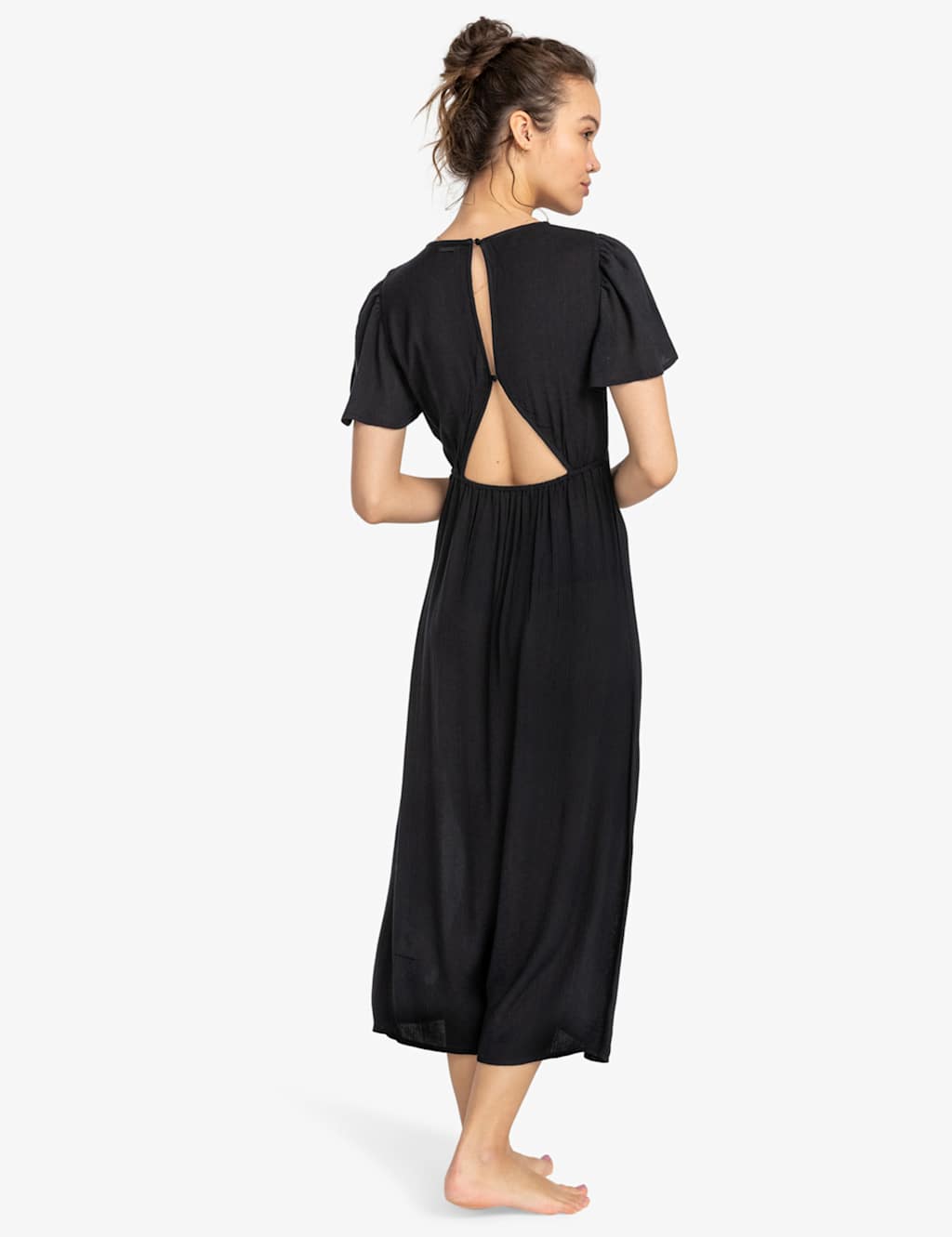 Jet Set V-Neck Angel Sleeve Midi Beach Dress 2 of 4