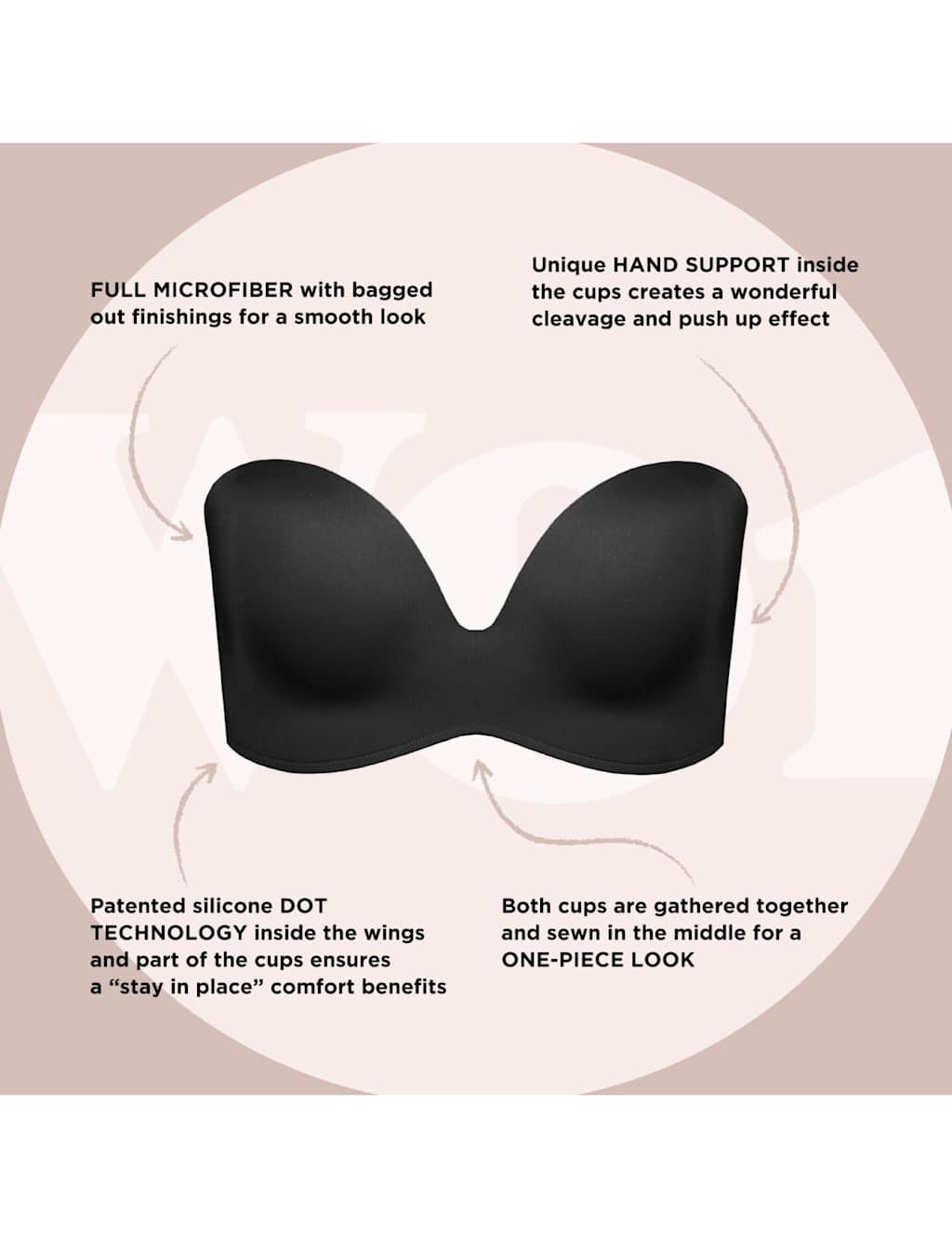 Ultimate Wired Strapless Bra A-E 8 of 8