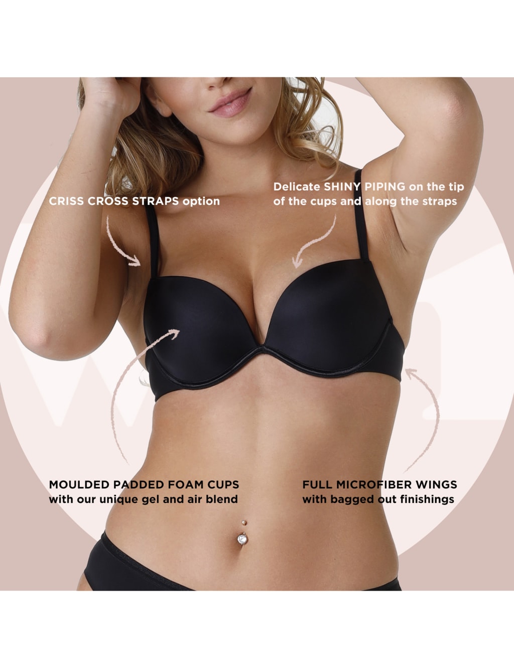 Full Effect Wired Push Up Bra 5 of 7