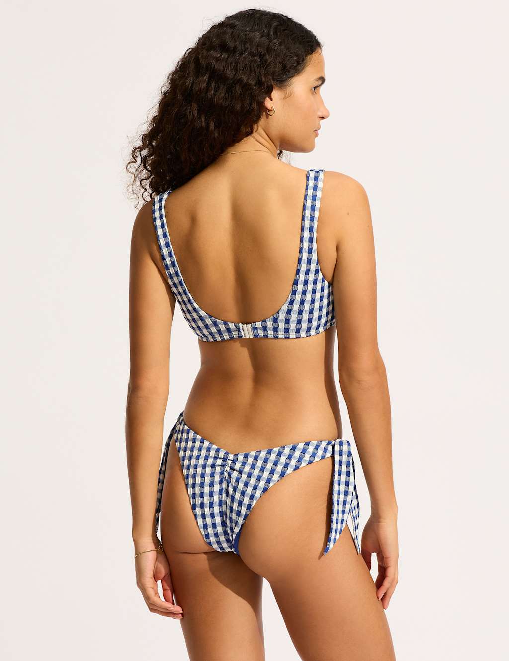 Bella Gingham Wired Padded Bikini Top 6 of 6