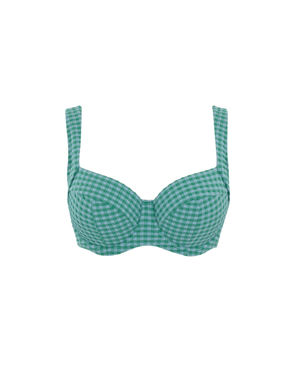 Gingham Olivia Wired Bikini Top 2 of 6