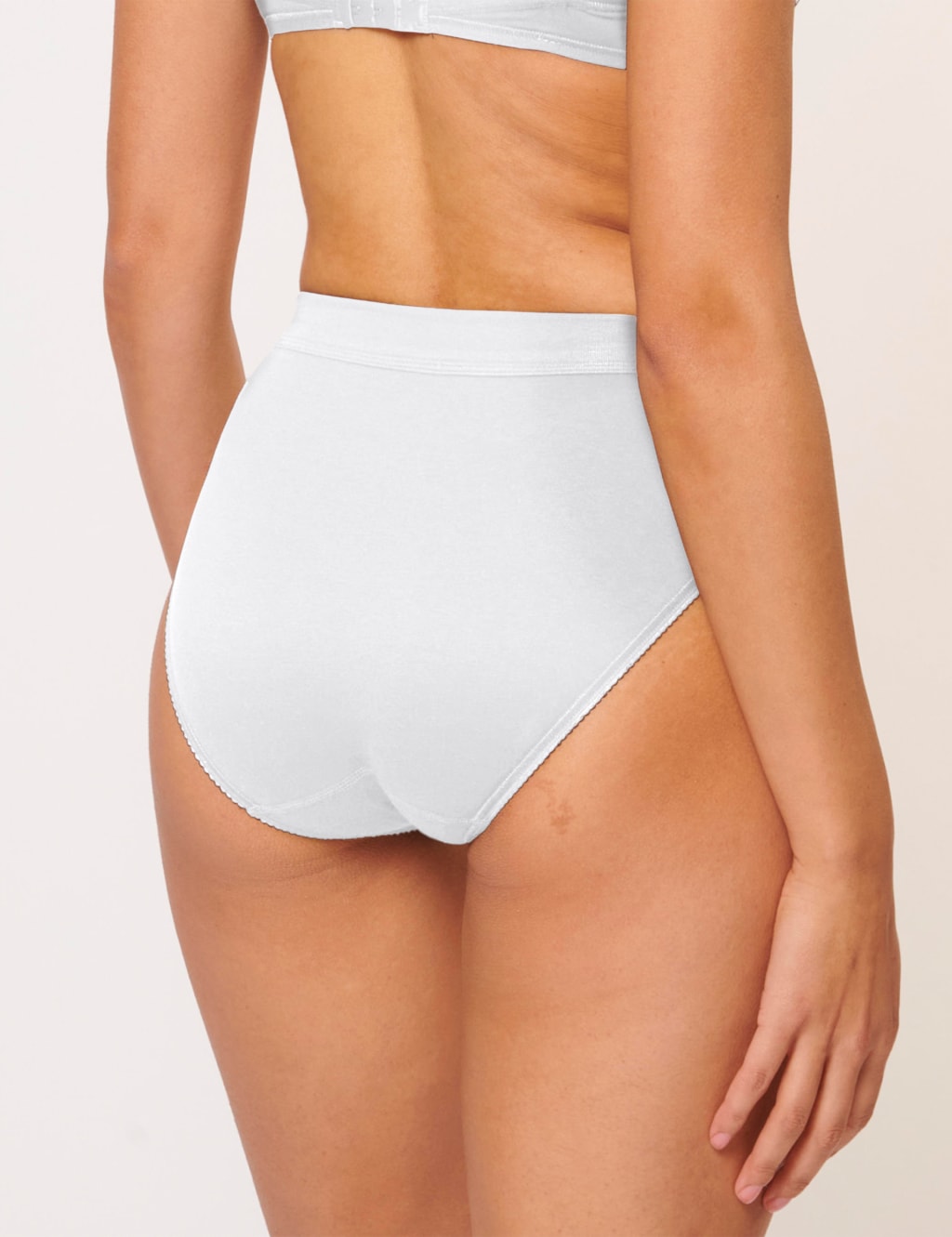 2pk Double Comfort Cotton High-Leg Briefs 3 of 4
