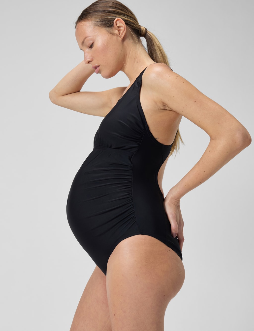 Maternity Fitness Ruched Swimsuit 3 of 6