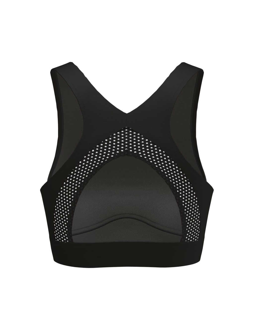 Solid High Neck Bikini Top with Mesh 8 of 8