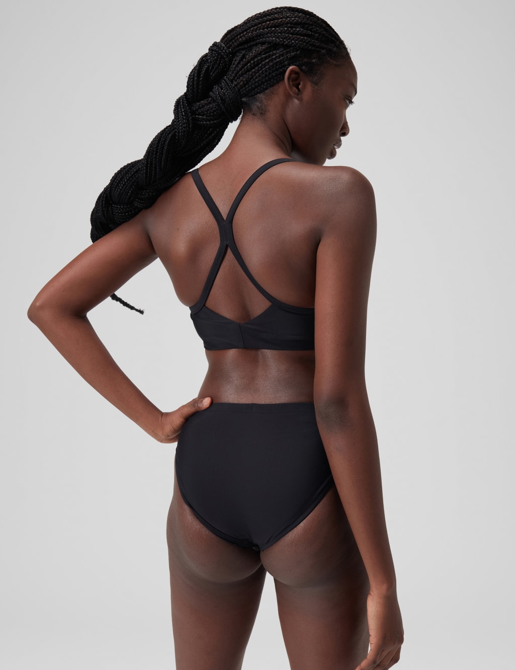 Solid Racer Back Bikini Top 5 of 7