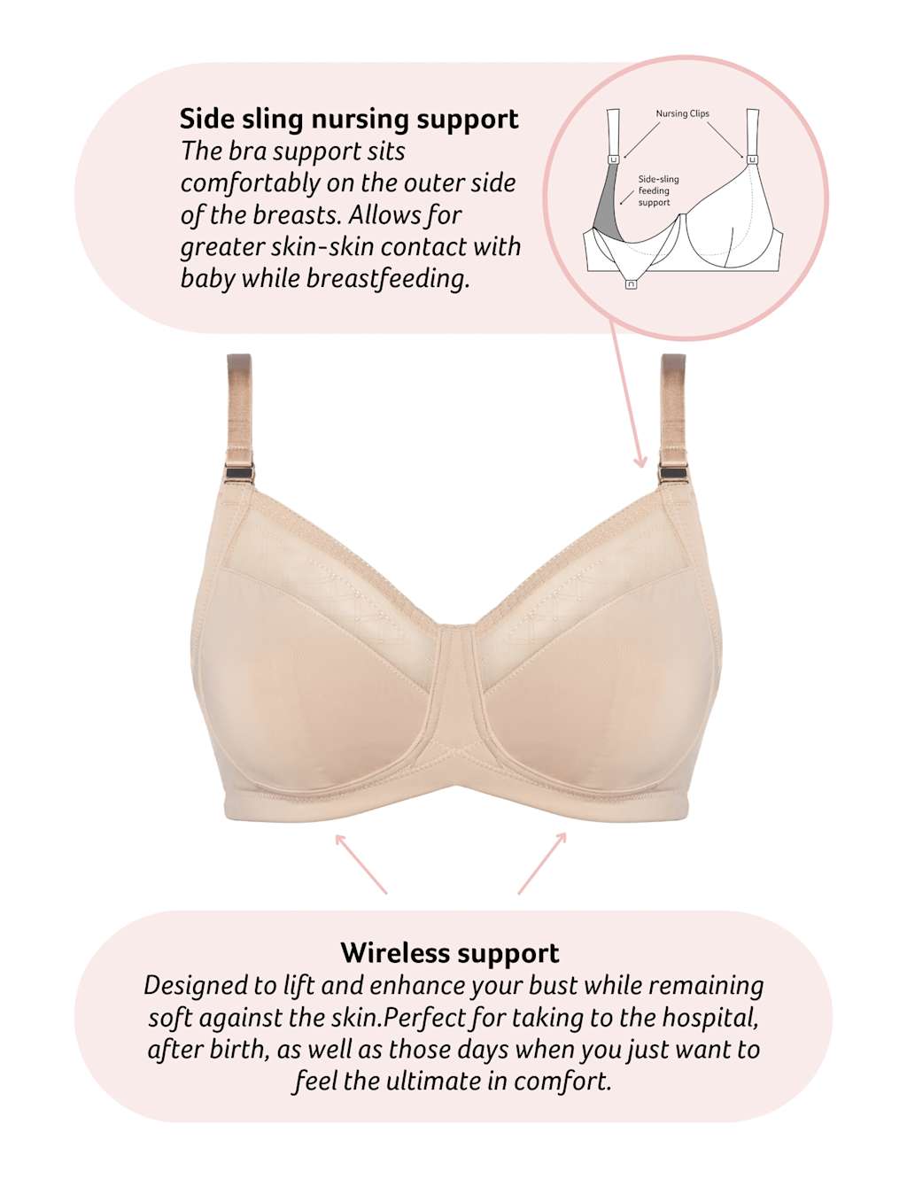 Lunar Eclipse Non Wired Nursing Bra D-H 7 of 9
