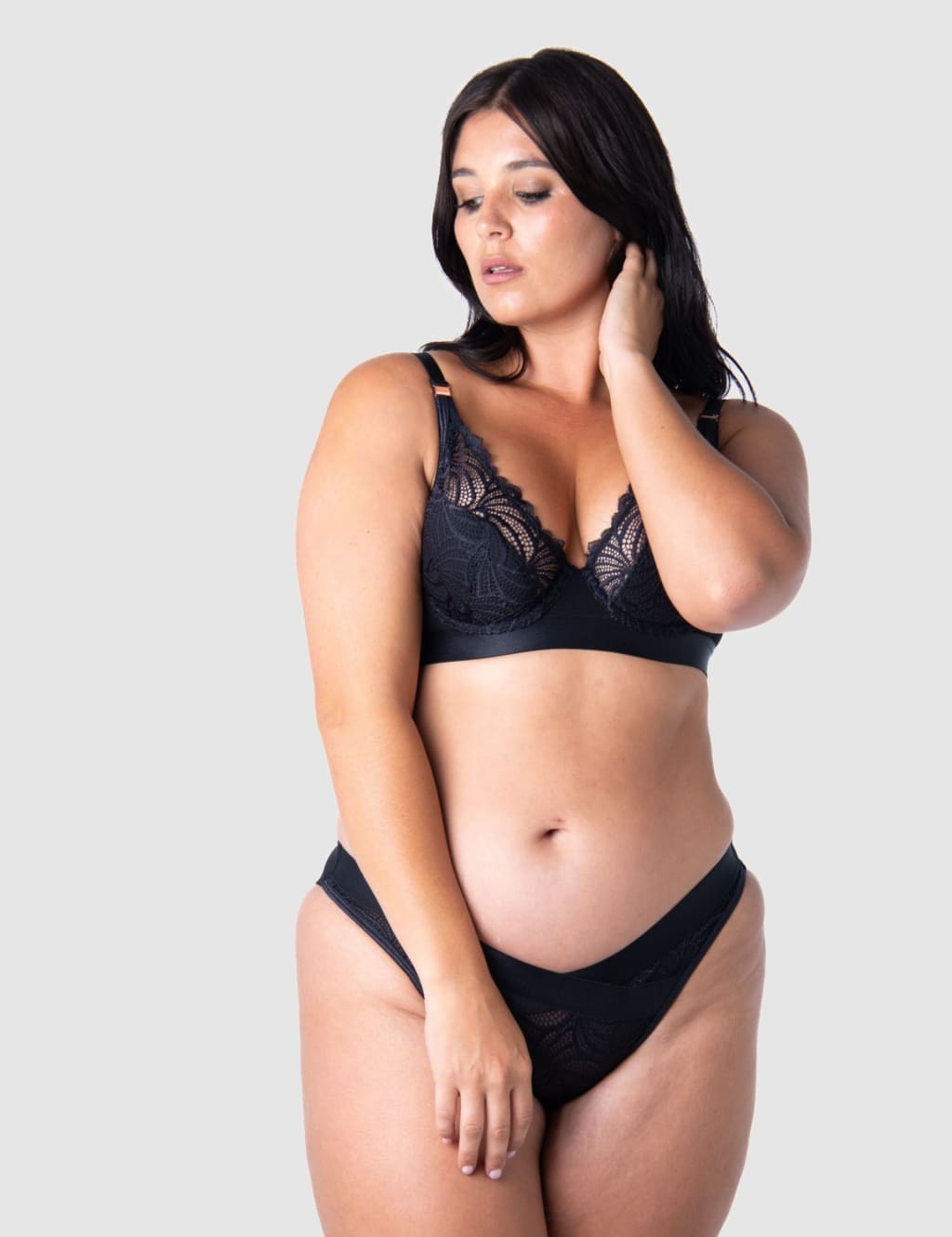 Warrior Plunge Lace Flexi Wired Nursing Bra C-G 8 of 9