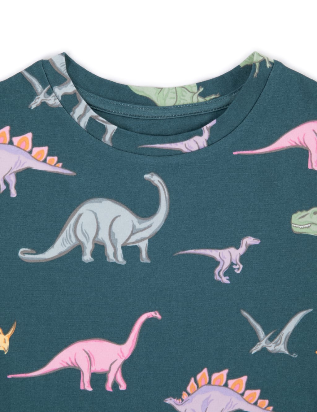 Jersey Dinosaur Print Pyjamas (1-12 Yrs) 3 of 3