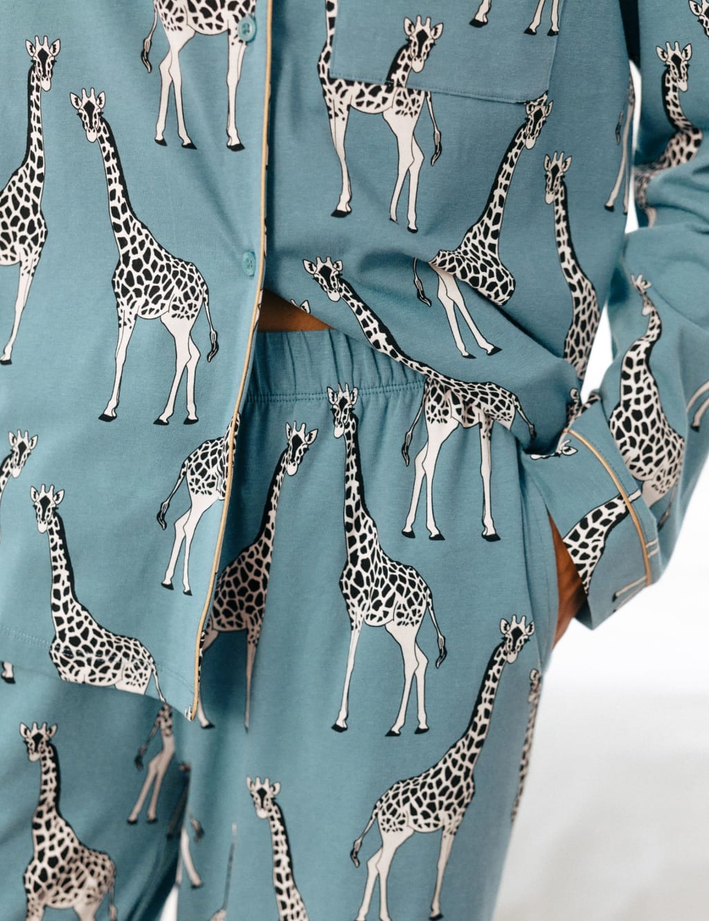 Cotton Rich Giraffe Print Pyjama Set Chelsea Peers M S