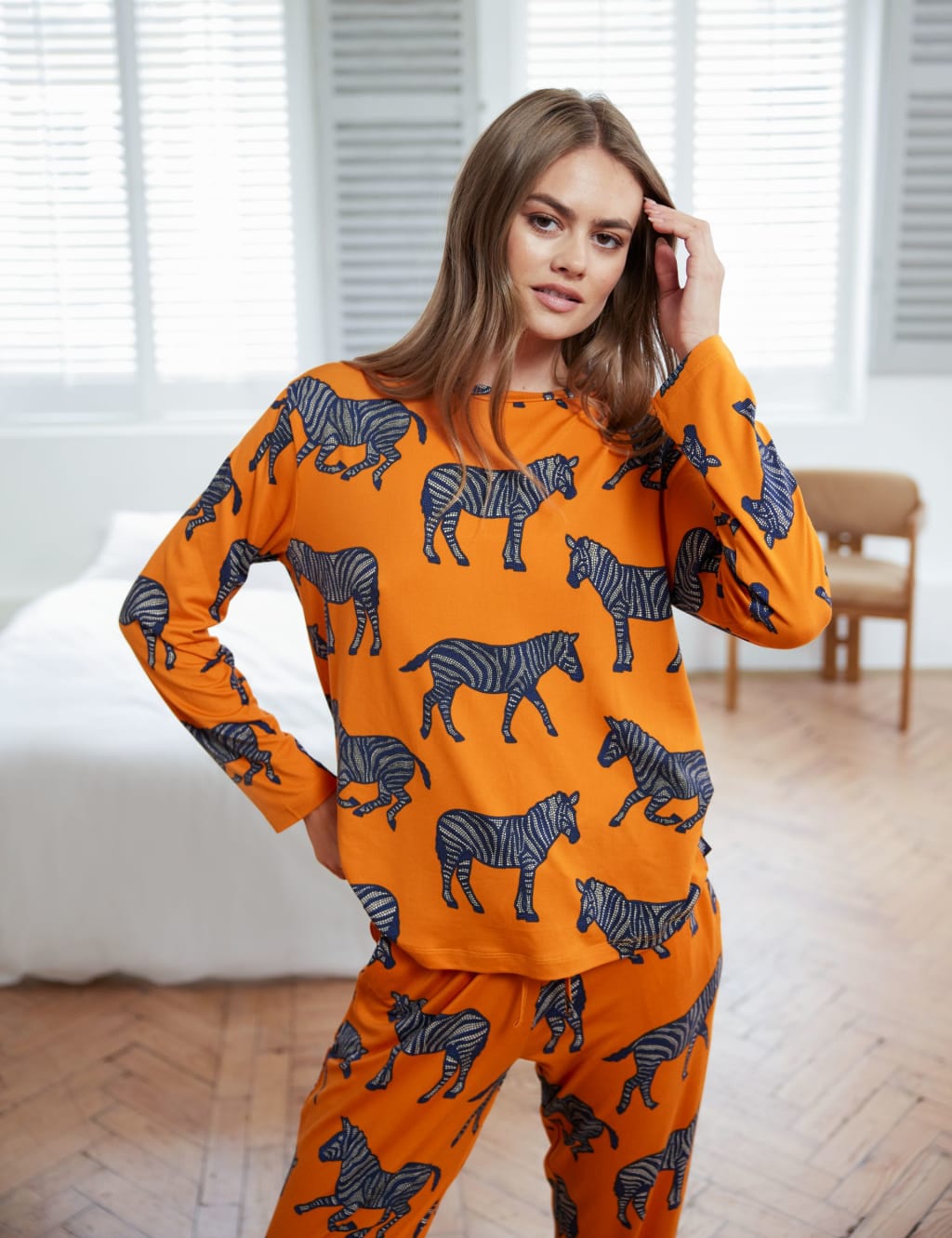 Zebra print loungewear clearance