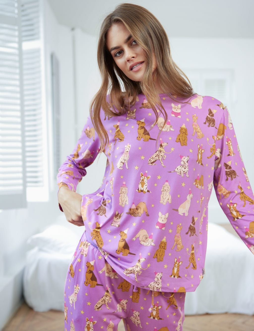 Dog Print Pyjama Set