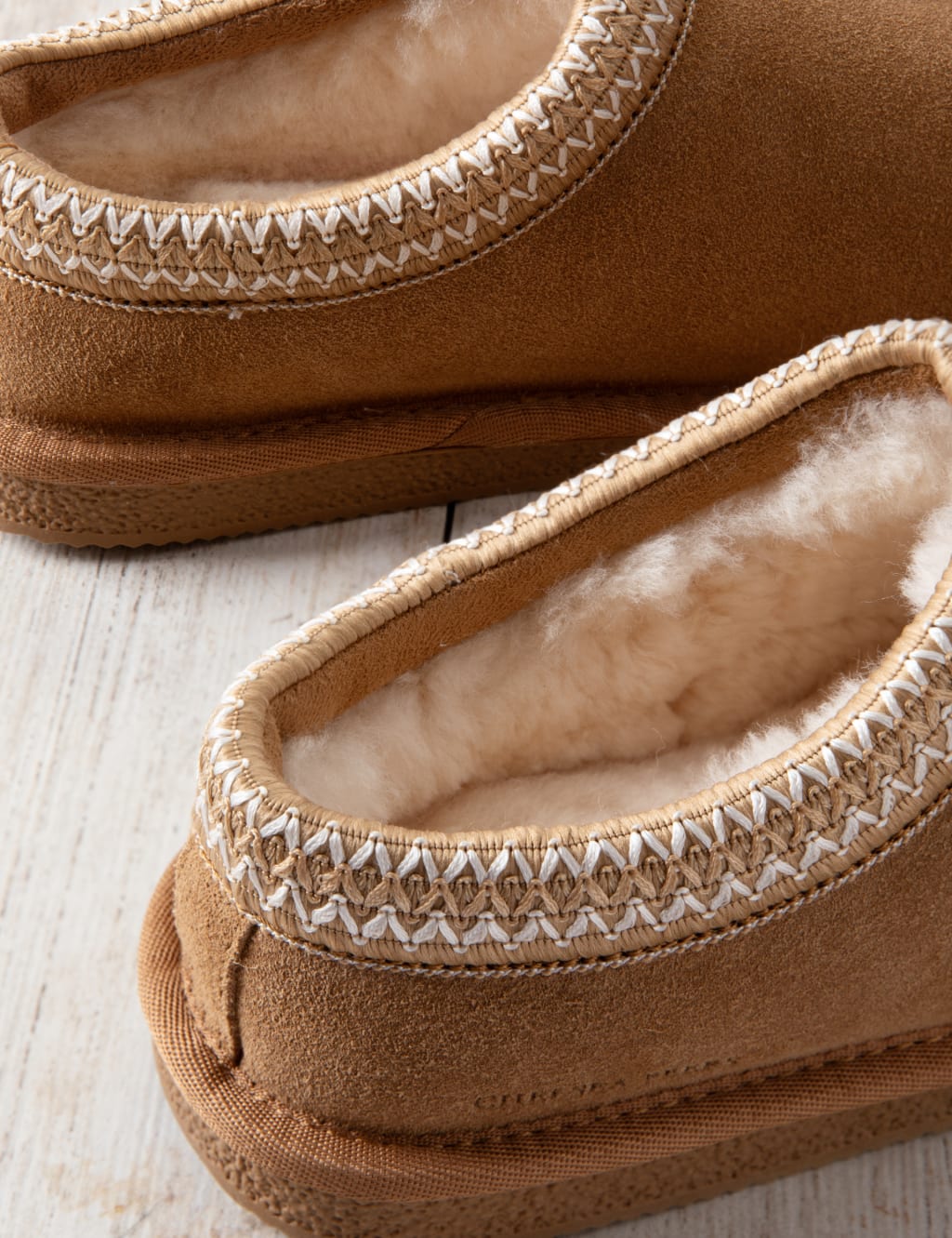 Suede Sheepskin Mule Slippers Chelsea Peers M S