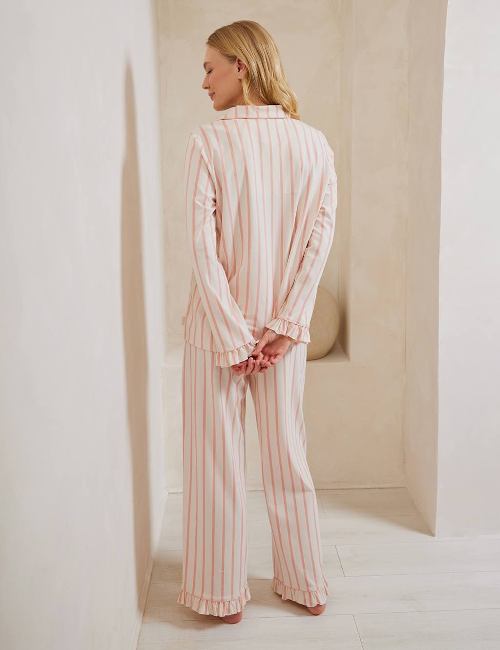 Maternity Cotton Rich Striped Pyjama Set 2 of 5