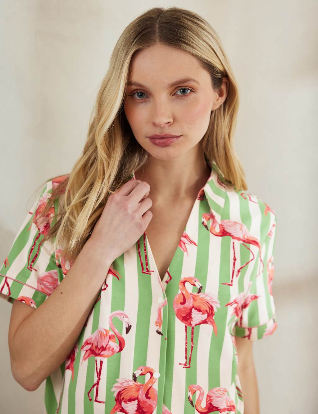 Maternity Cotton Rich Flamingo Shortie Set 5 of 5