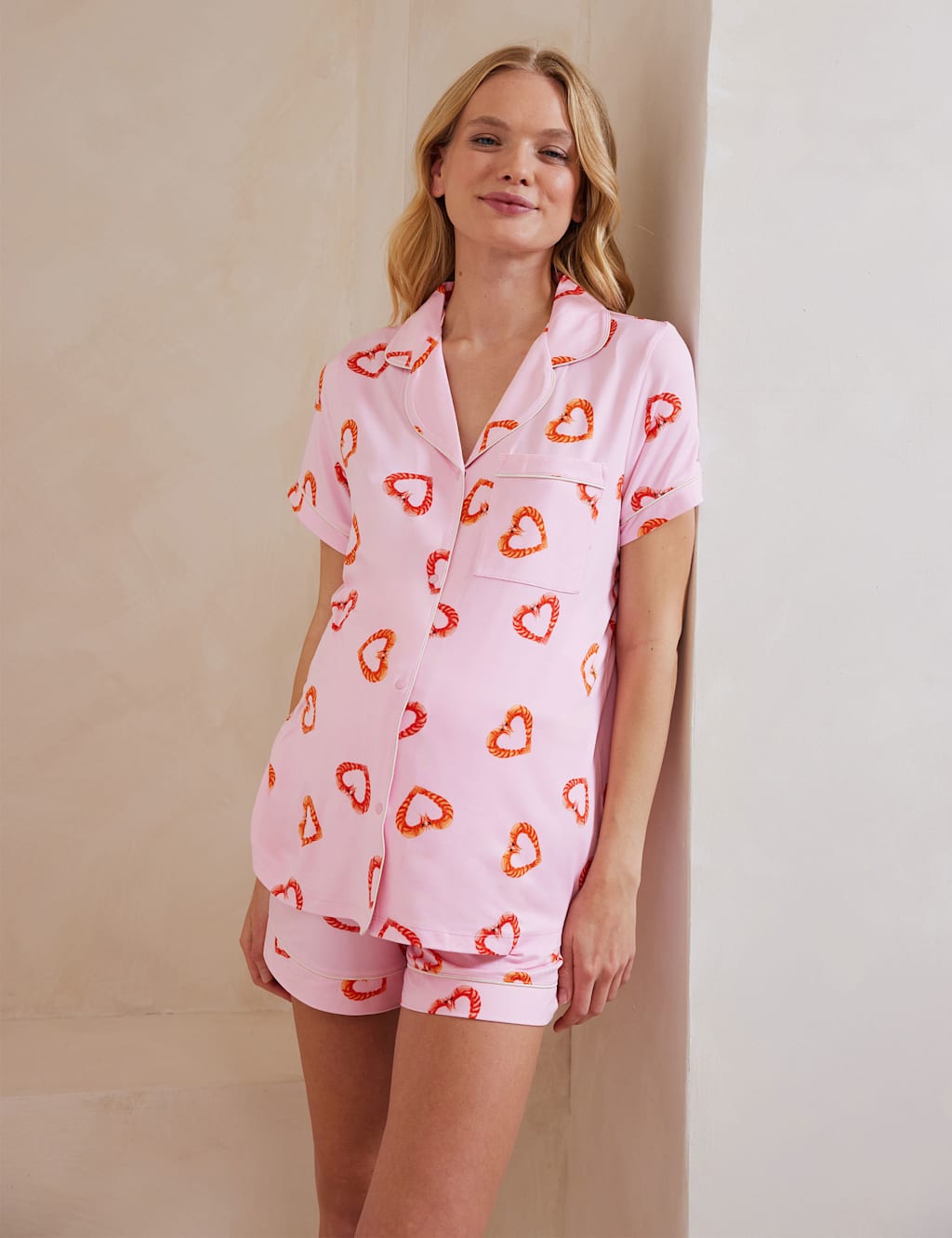 Maternity Shrimp Heart Revere Shortie Set 3 of 5