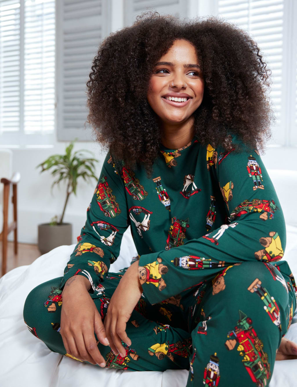 Christmas VintageToy Print Pyjama Set Chelsea Peers M S
