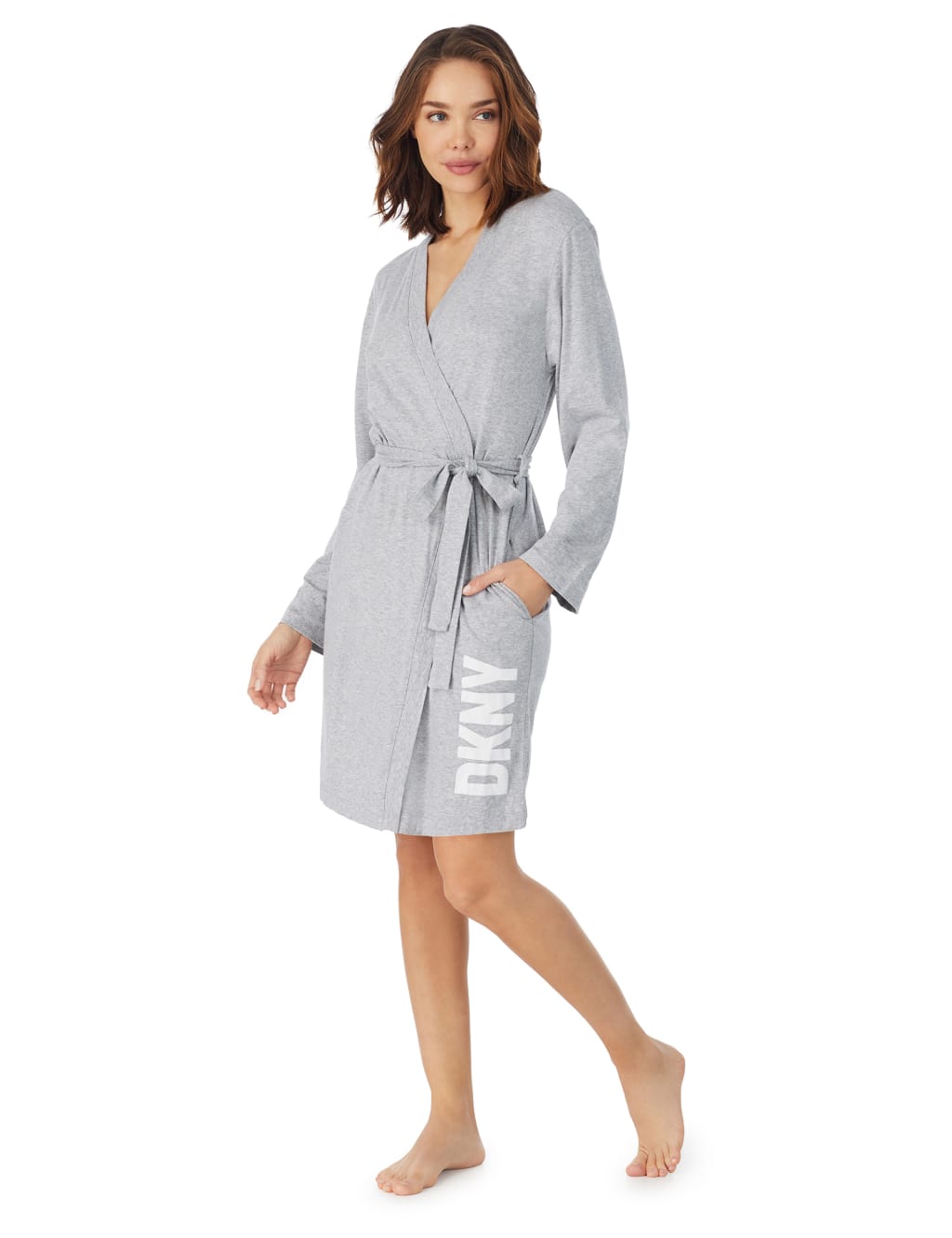 Jersey Logo Print Short Robe 3 of 5