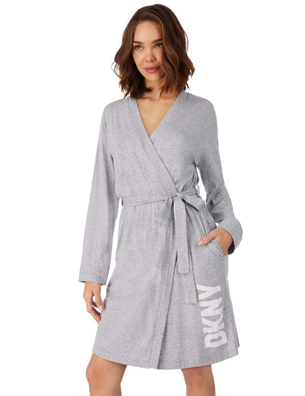 Jersey Logo Print Short Robe 4 of 5