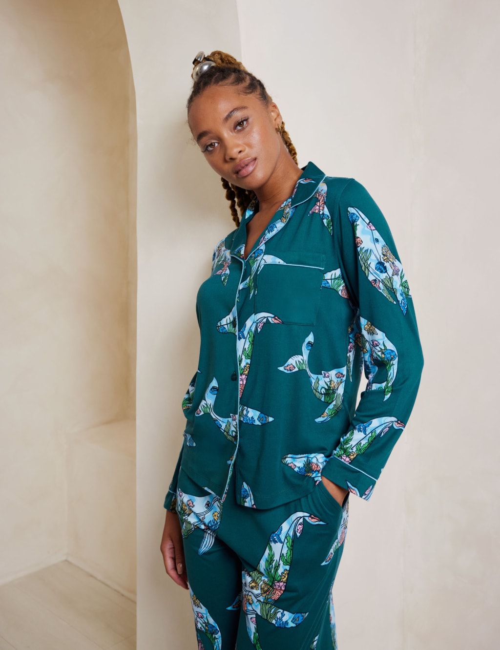 Whale Printed Pyjama Set 4 of 10
