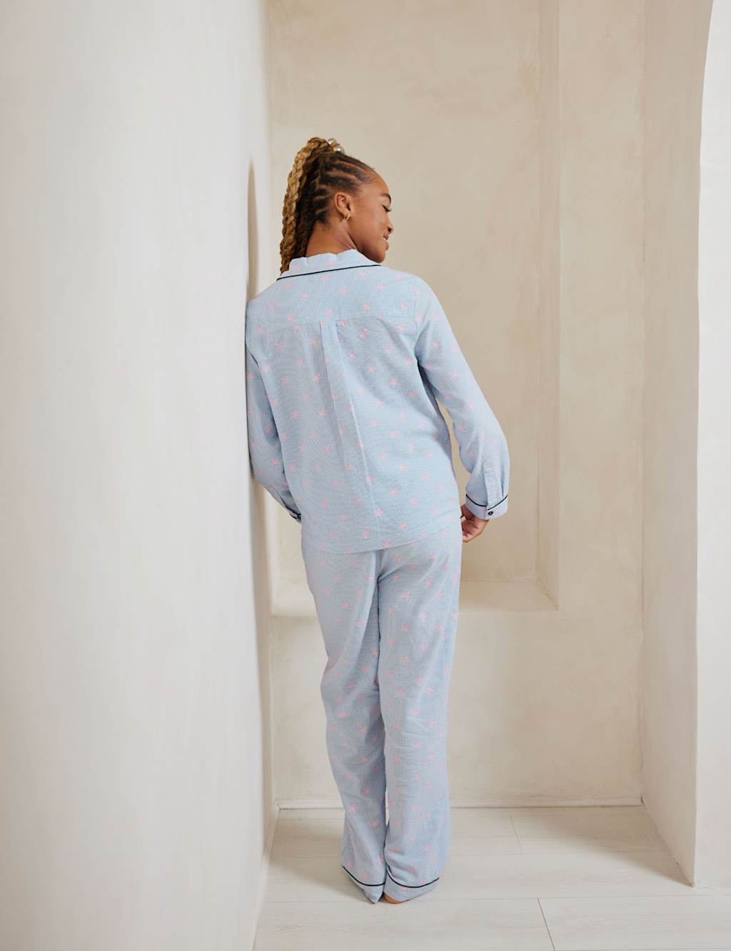 Pure Cotton Star Printed Pyjama Set 6 of 7
