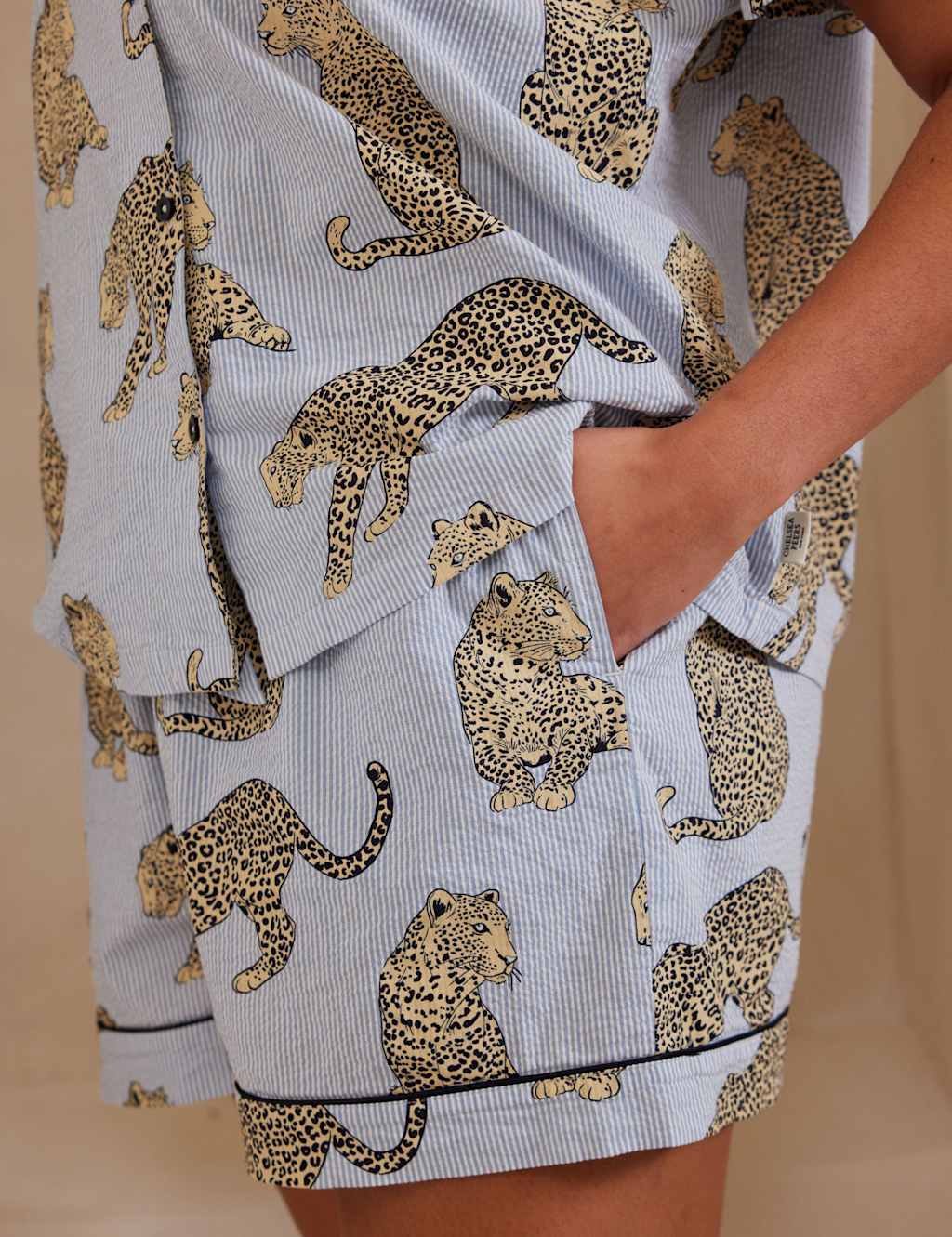 Pure Cotton Leopard Printed Pyjama Set 10 of 10