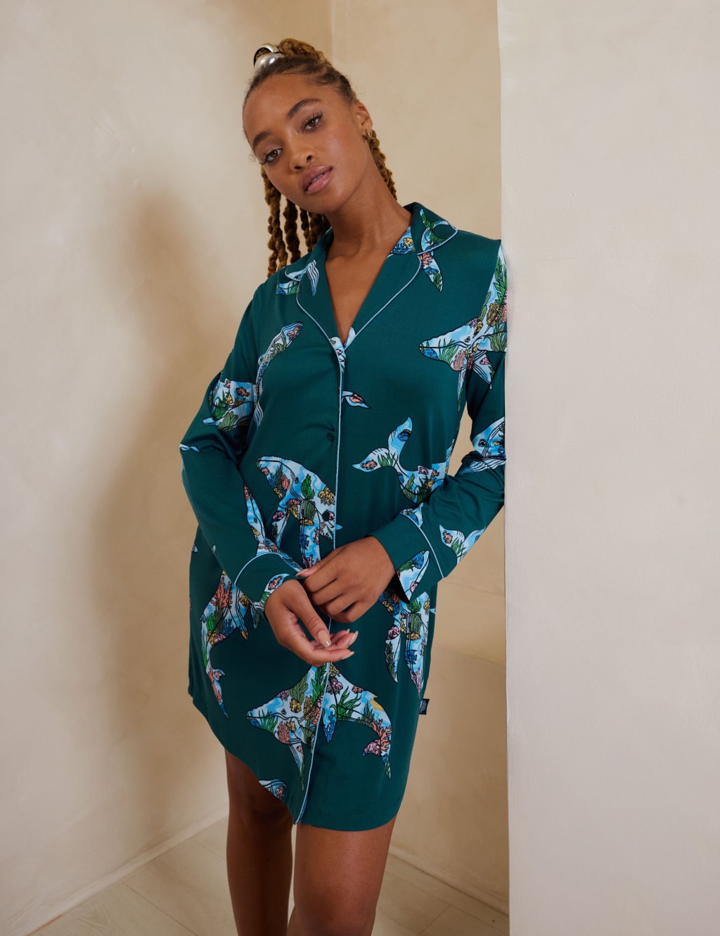Jersey Whale Printed Nightshirt 3 of 7