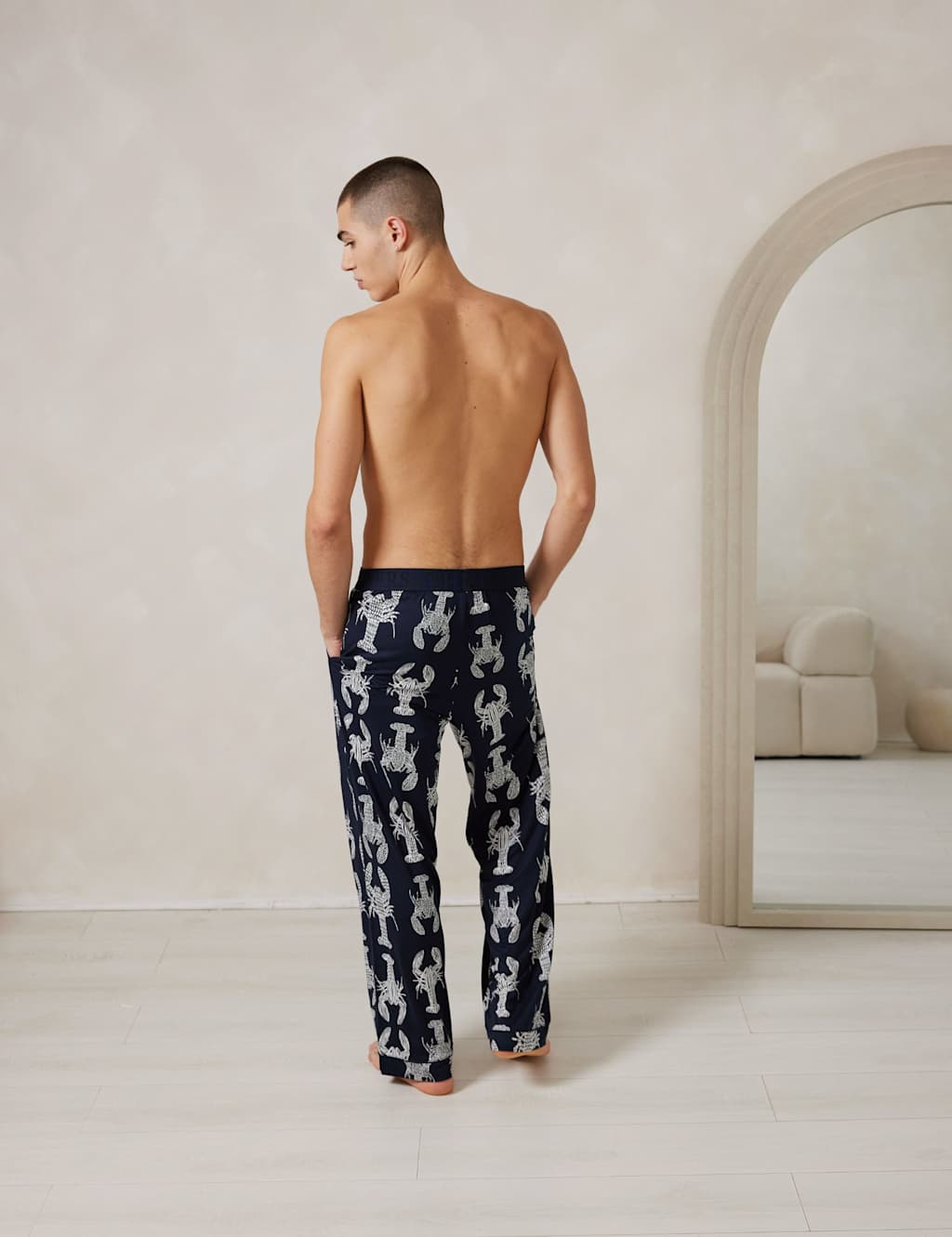Lobster Print Pyjama Bottoms 3 of 6
