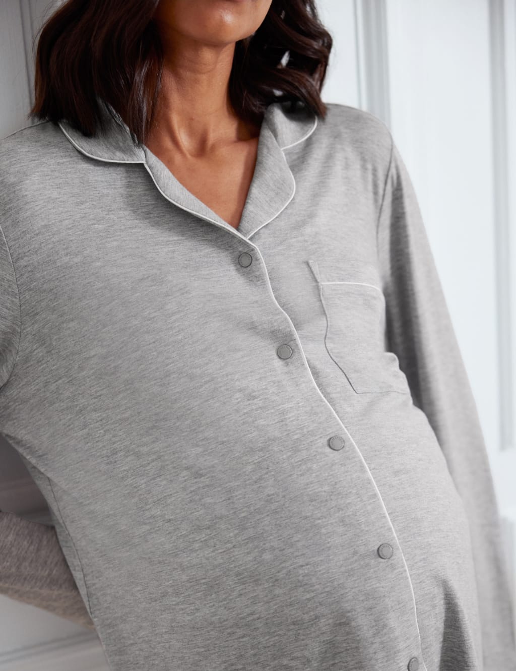 Modal Rich Maternity Pyjama Set 3 of 4