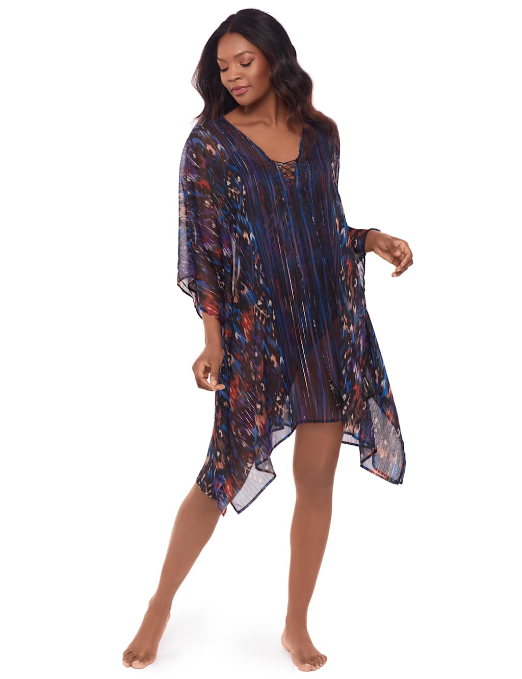 Sheer Printed Kaftan 5 of 6
