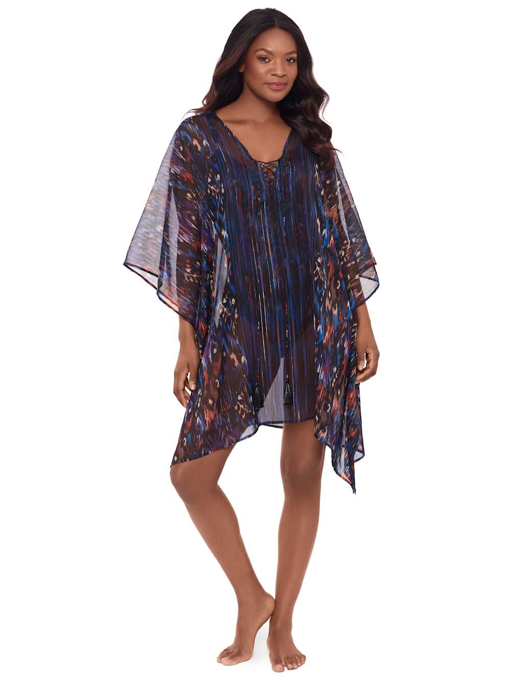 Sheer Printed Kaftan 6 of 6