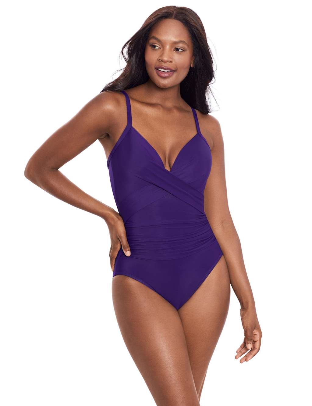 Captivate Wired Padded Ruched Plunge Swimsuit 5 of 5