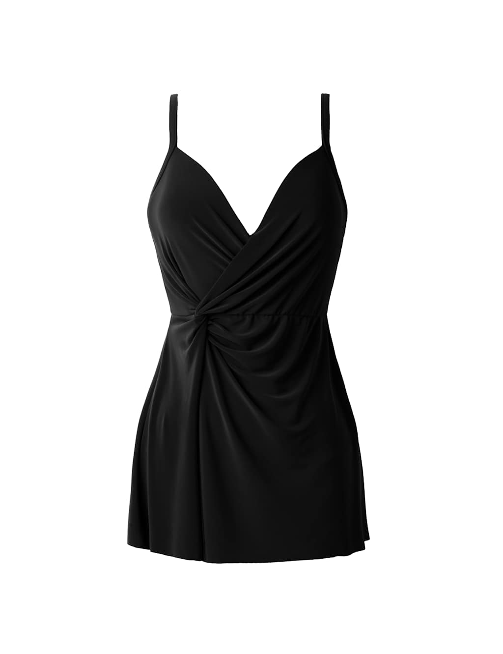 Adora Wired Padded Twist Front Plunge Swim Dress 2 of 5