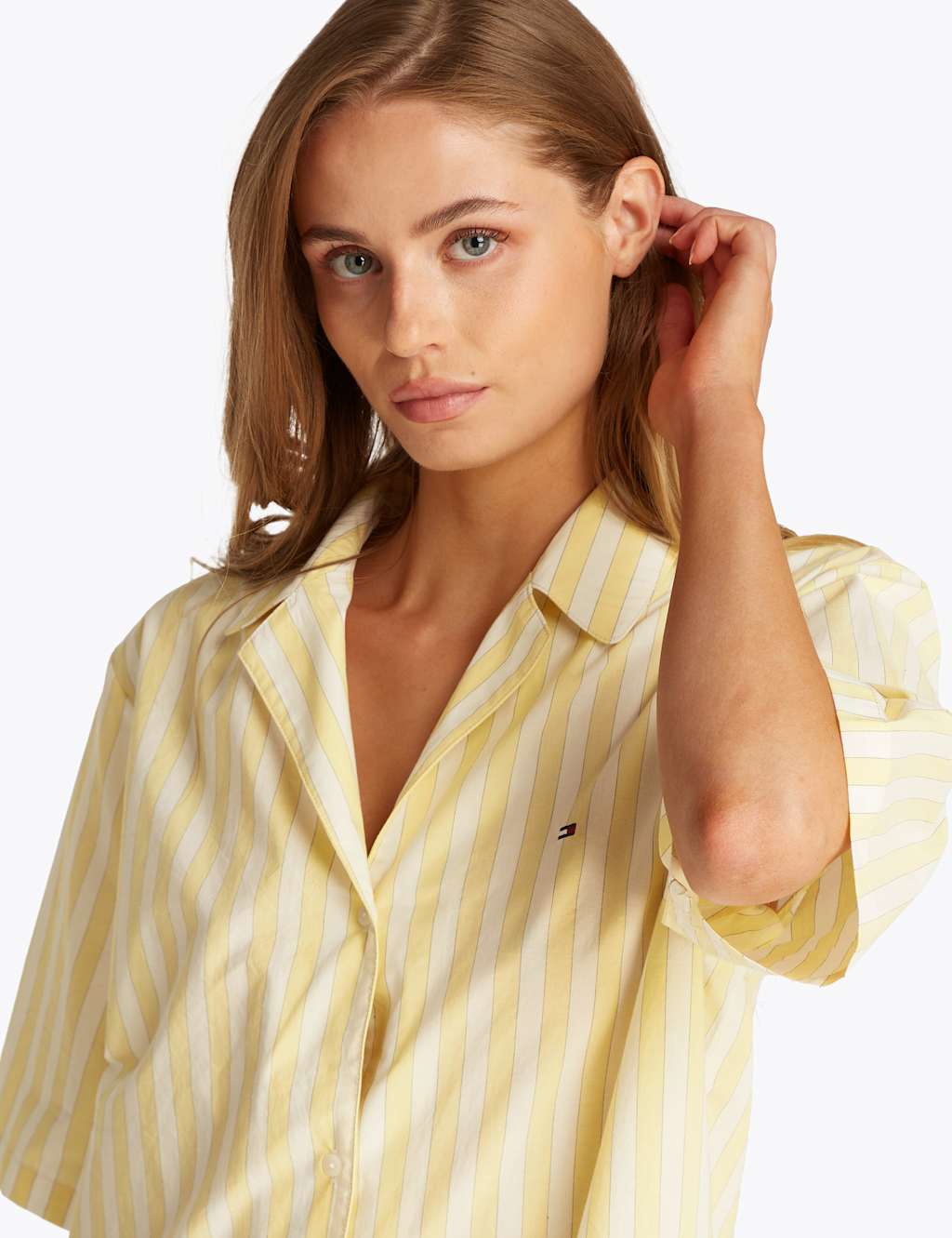 Essentials Pure Cotton Poplin Pyjama Top 5 of 5
