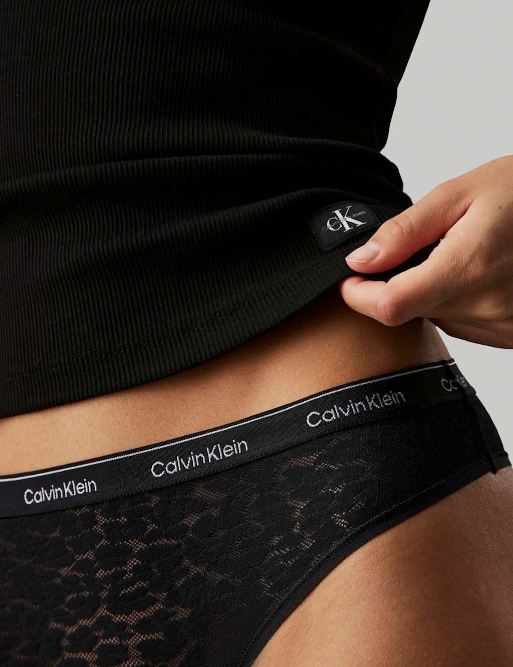 3pk Modern Logo Lace Brazilian Knickers 4 of 4