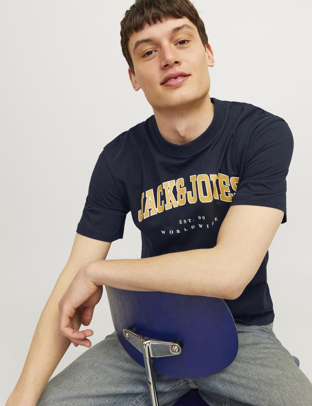 Pure Cotton Logo Graphic Crew Neck T-Shirt 5 of 7