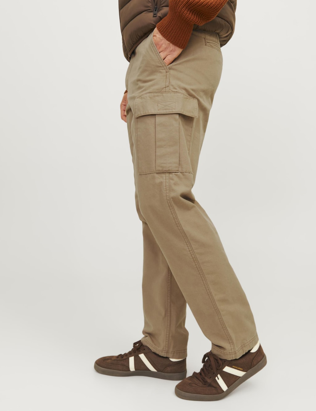 Regular Fit Pure Cotton Cargo Trousers 6 of 7
