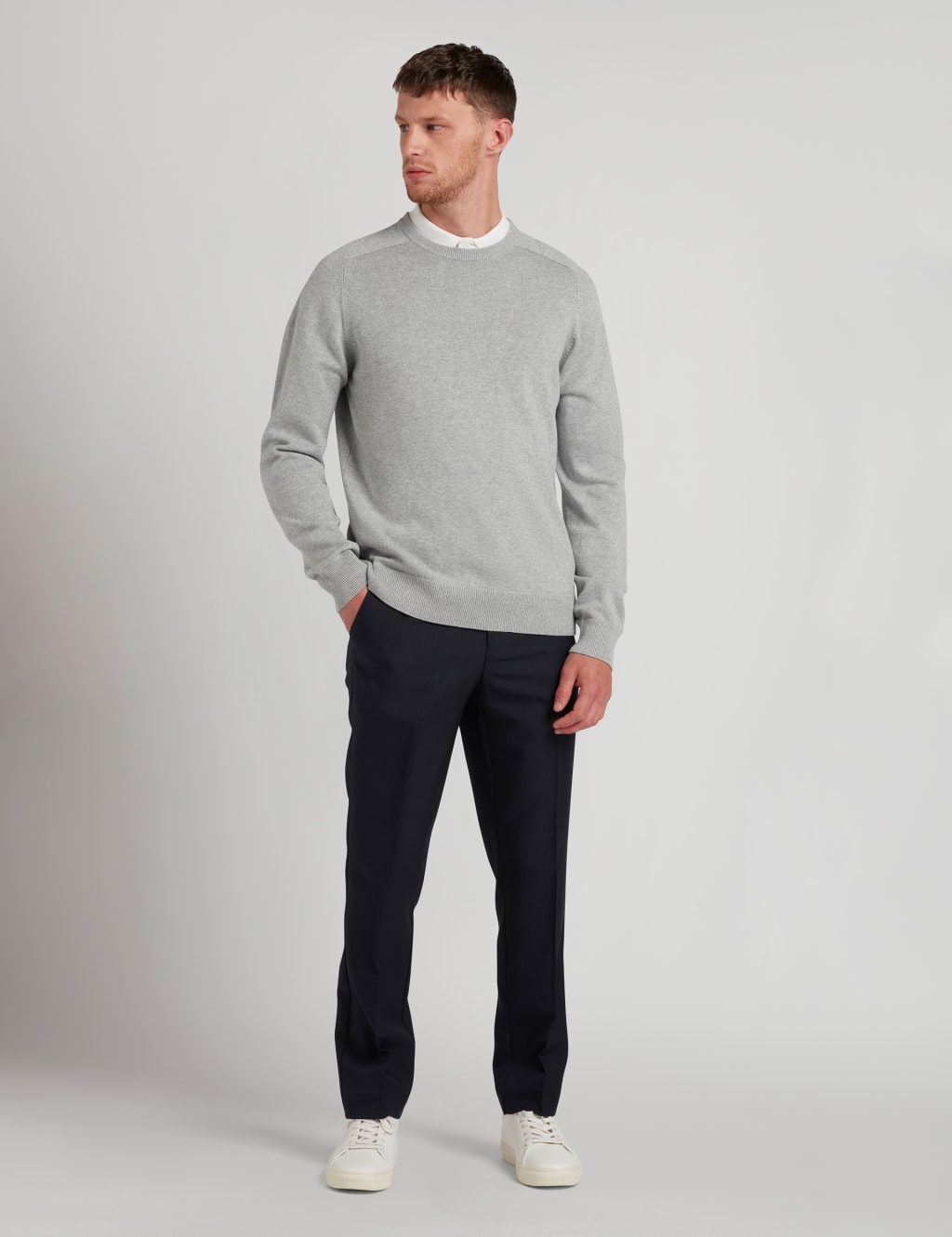 Cotton Crew Neck Jumper 1 of 3